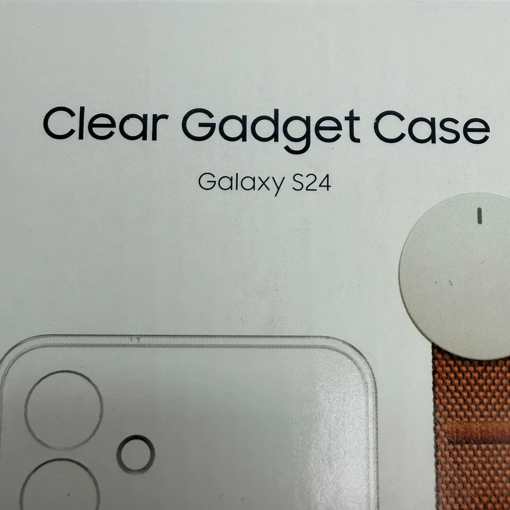 Samsung EF-XS921CTEGUS Clear Gadget Case Detachable Ring Grip For Galaxy S24